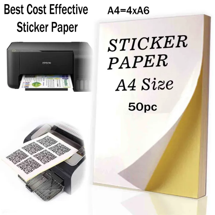 Shipping%C2%A0Label%C2%A0Print%C2%A0A4%C2%A0Size%C2%A050pc%C2%A0Higher%C2%A0Grade%C2%A0Sticker%C2%A0Papers%C2%A0For%C2%A0Laser%C2%A0and%C2%A0Inkjet%C2%A0Printer%C2%A0Uses%20-%20Image%202