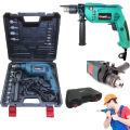 Professional Impact Drill Machine 750w With Drill bit sets Hammer Dual side Rotate power Machine. 