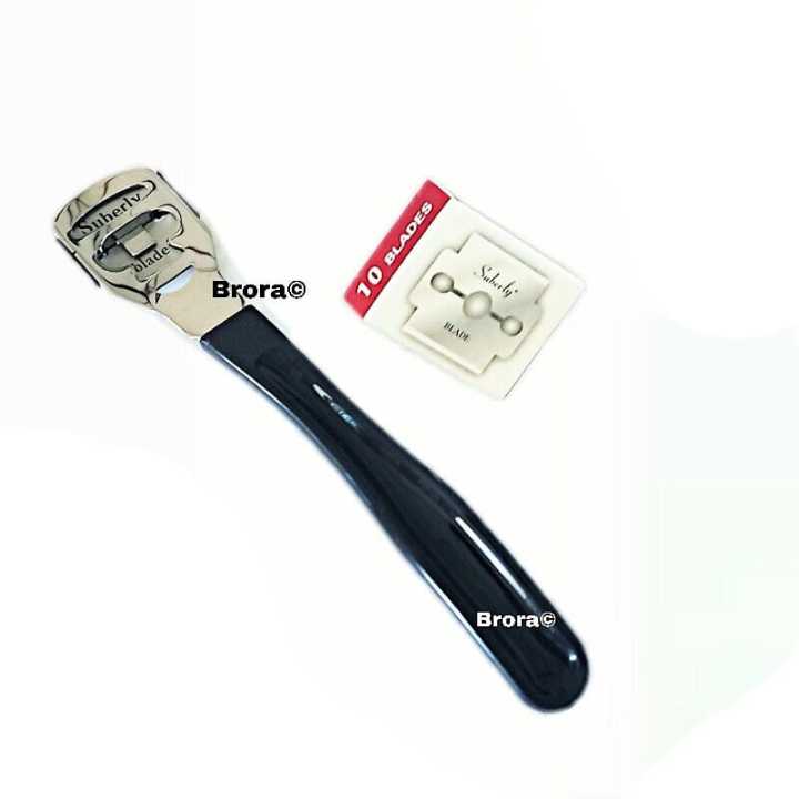 Stainless%20Steel%20Foot%20Scraper%20With%2010%20Blades%20Dead%20Skin%20Callus%20Remover%20Trimmer%20Corn%20Cuticle%20Cutter%20Feet%20Shaver%20Pedicure%20Care%20Too%20-%20Image%202