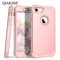 Shockproof Phone Cases For iPhone XS X 8 7 6 6s Plus Cover Durable PC+TPU 3 Layer Hybrid Full Body Protect Anti-Knock Armor Case. 