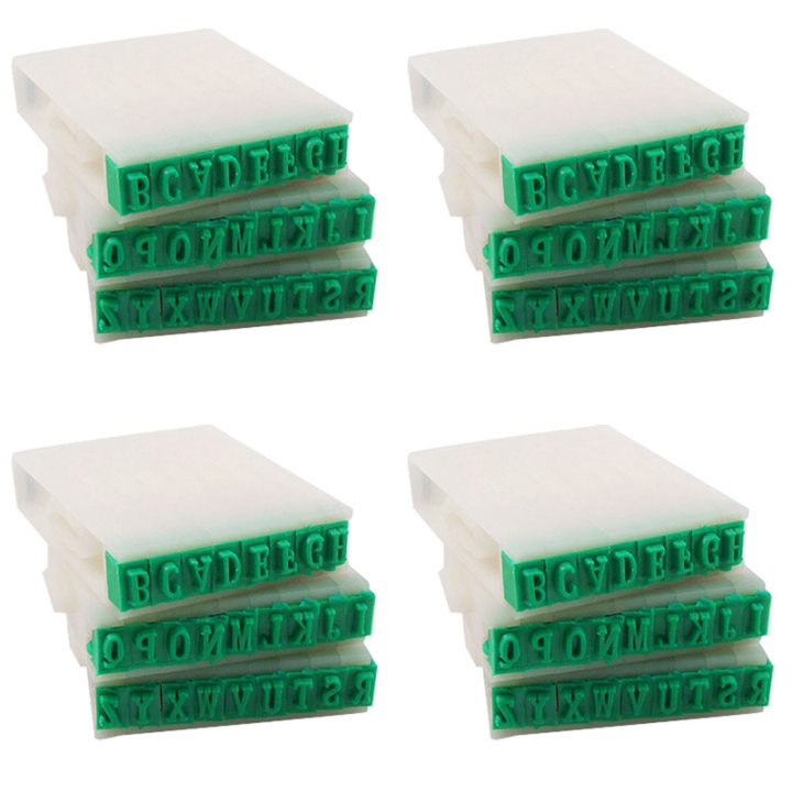 4X Detachable 26-Letters English Alphabet Plastic Stamp Set | Daraz.lk