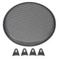 12 Inch Speaker Grill Iron Subwoofer Speaker Circle Cover Audio Mesh Protector Guard for Car RV. 