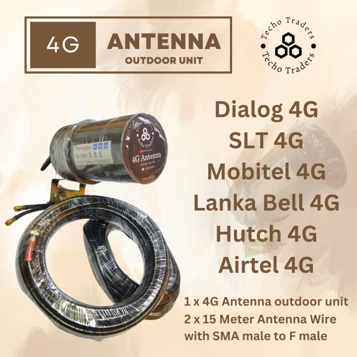 Outdoor Antenna for 4G wifi routers (Double Cable)