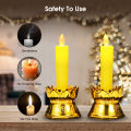 Auoyo LED Candles Christmas Electronic Candle Lamp Light Flameless Window Candle Lights Battery Operated Candles for Home Indoor Decor Festival Celebration. 