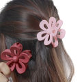 Fashion Hollow Large Flower Shape Plastic Hair Claws Clips Elegant Accessories For Women. 