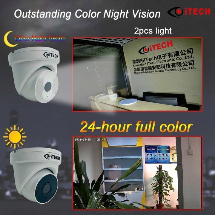 ITECH%205MP%2025m%20Dual%20Light%20HD%20Audio%20AHD%20Camera%20IR/Color%20Night%20Vision%20Wide%20Angle%205MP%20Video%20Surveillance%20Dome%20Camera%20-%20Image%202