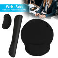 【IKE】Comfortable Wrist Support Ergonomic Mice Mat Mouse Mat Keyboard Pad Wrist Rest Memory Foam. 