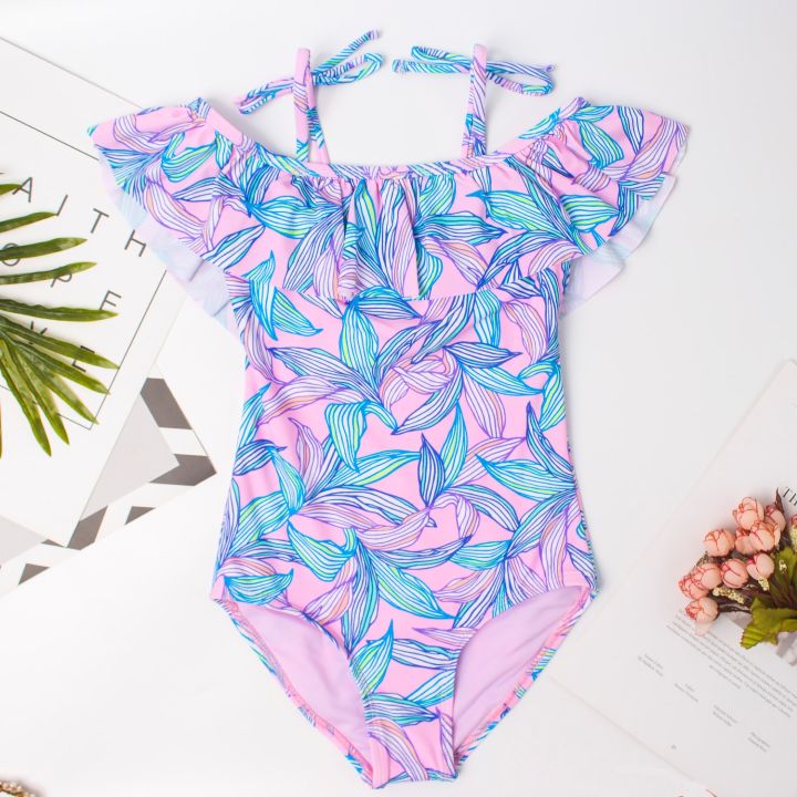 7-16Years%20Girls%20Kids%20Swimsuit%20Dye%20Children%20One%20Piece%20Swimsuits%20Beachwear%20Suits%20Monokini%20-%20Image%202
