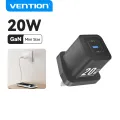 Vention 20W GaN Charger Fast Charging Adapter For iPhone 16 15 14 13 pro max UK Type C Adapter Charger USB Adapter. 