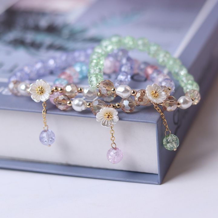 Fashion%20Flower%20Imitation%20Pearl%20Crystal%20Beads%20Bracelet%20For%20Women%20Elastic%20Adjustable%20Charm%20Bracelet%20Friendship%20Jewelry%20Accessories%20-%20Image%203
