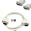 Vga 9-pin Male to Vga 9-pin Male Data Cable 3 Meters Serial Port to VGA 9-pin to 9-pin DB9 to VGA Port RS-232 Line Cp-2-40-650L. 