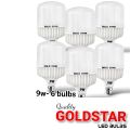 LED GOLD STAR 9W 5 LED Bulb  + ( FREE 9W 1 bulb ).  GOLD STAR Energy saving  bulbs   ( 7 Months Warranty ). 