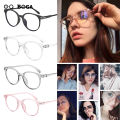 OQ BOGA 4 Styles Unisex Fashion Anti Blue Light Proof Radiation Oval Frame Computer Glasses Women Men Eye Protection Full Rim Eyewear. 