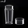 Monja Silicone Nail Art Stamper French Nails Pattern Transfer Uv Gel Polish Stamping Templates Scraper Tool Manicure. 