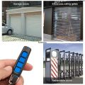 Valve Car Garage Frequency Key for Electric Clone Remote Control 433MHz 4 Channel Early Wisdom Xunba Professional ABCD Door Red, Black, Blue. 