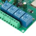 2X ESP8266 Wireless WIFI 4 Channel Relay Module ESP-12F Wifi Development Board for Arduino AC/DC 5V/8-80V Power Supply. 