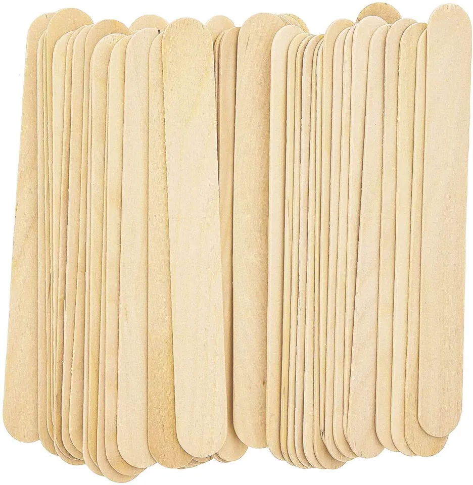Wooden Lollipop Sticks Natural Lolly Sticks Popsicle Sticks For Arts Crafts School Projects Plant Label Home Decorations DIY114mm X 10mm X 2mm (150