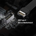 USB 3.1 Front Panel Type E Male To USB-C Type C Expansion Cable Computer Motherboard Connector Wire Cord Line, 30Cm. 