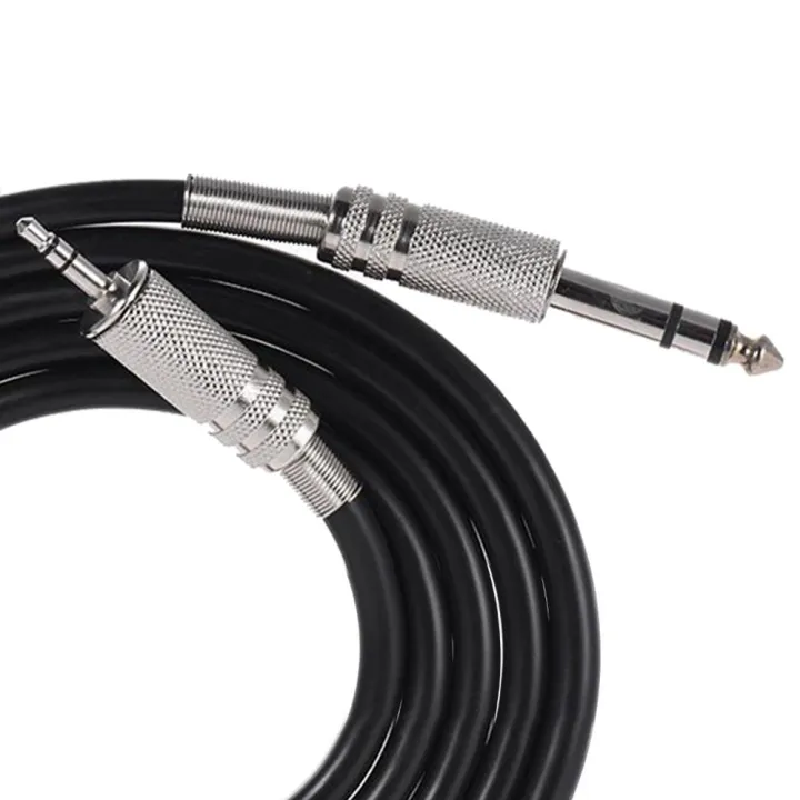 QUANBU%204.9ft%203.5mm%201/8%20inch%20Male%20to%206.35mm%201/4%20inch%20Male%20TRS%20Stereo%20Audio%20Cable%20Hot%20Black%20-%20Image%206