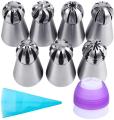7Pcs Nozzle Set with an Icing Bag. 