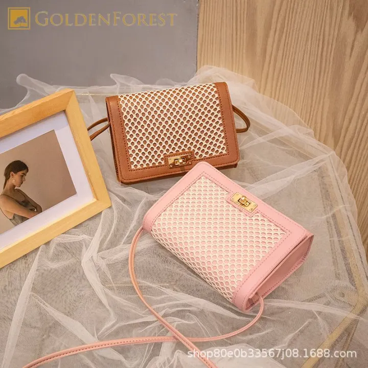 Korea%20Fashion%20Grid%20Ladies%20Shoulder%20Bag%20Cute%20Sweet%20Ladies%20Crossbody%20Bag%20090#%20-%20Image%203