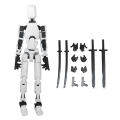 DIY Multi-Jointed Movable Shape Shift Robot 3D Printed Mannequin Dummy 13 Action Figures Toys Kids Adults Parent-children Games. 