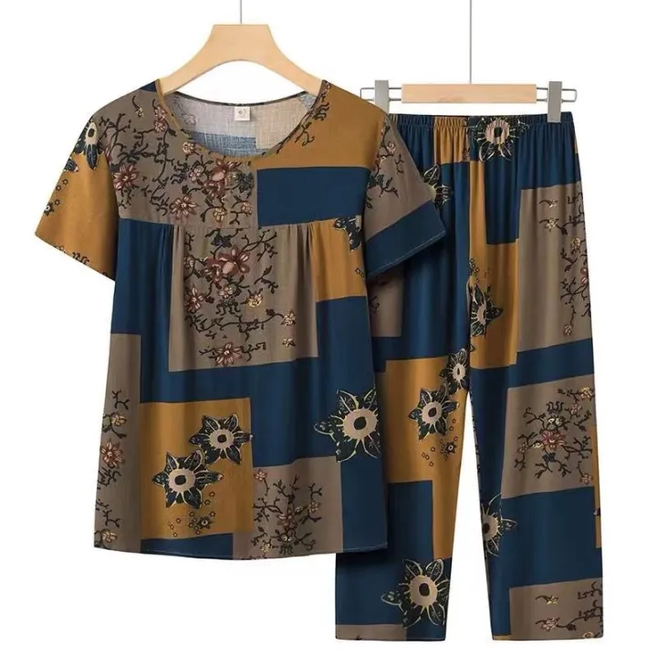 Old%20Mother's%20Summer%20Clothes%20Old%20Lady's%20Summer%20Women's%20Clothing%2050%20Year-Old%20Mom%20Wear%20Western%20Style%20plus%20Size%20200%20Jin%20Suit%20-%20Image%204