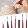 OYPFXMI 11 Pieces Clay Sculpting Set Wooden Handle Clay Pottery Sculpting Tools DIY Wooden Clay Tools Double-Sided Carving Tool. 
