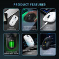 Armaggeddon Mirage V Bluetooth 5.0 Wireless 2.4G Rechargeable 10000 CPI Gaming Mouse - Black. 