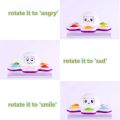 【Ready Stock The new Tik Tok Pop It Fidget Toy flip face-changing octopus rodent extermination pioneer silicone fingertip gyro decompression creative toy children's toy. 