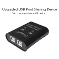 4X IT-Well USB Printer Sharing Device, 2 in 1 Out Printer Sharing Device, Black. 
