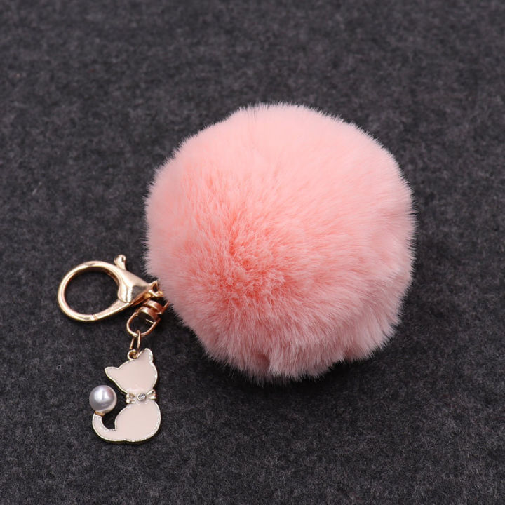 Cute%20Pompom%20Cat%20Key%20Chain%20Fluffy%20Fur%20Key%20Ring%20Bag%20Car%20Trinket%20Female%20Party%20Gift%20-%20Image%203