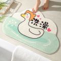 1pc Cartoon Bathroom Doormat Entrance Floor Mat Non-slip Mats Rug Duck Pet Absorbent Carpet Bath Cute Bath Tub Mat Bed Kid room-50X80CM. 