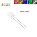 10pcs 8mm Led Red Blue Green White RGB Diffused/Water Clear Lens Lamp Diodes Bulb. 