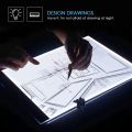 Portable A5 LED Light Box Ultra-Thin Tracer USB Power Adjustable LED Light Tablet Board Pad For Tattoo Drawing Streaming Sketching, Animation Stenciling 5D DIY Diamond Painting. 