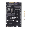 M.2 NGFF mSATA SSD To SATA3.0 Adapter 2 In 1 SSD Converter Card For PC Laptop. 