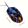 USB Wired Gaming Mouse 1200 DPI 3 Buttons Silent Mouse Backlit Professional Gamer Mice Ergonomic Computer Mouse For PC Laptop. 