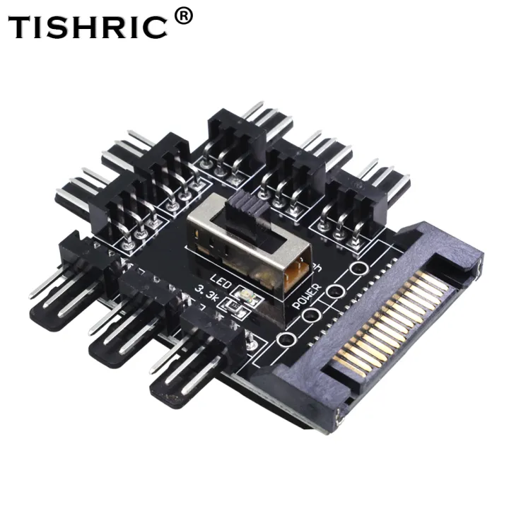Tishric%201%20To%208%203pin%20Fan%20Hub%20Pwm%20Sata%20Molex%20Splitter%20Pc%20Mining%20Cable%2012v%20Power%20Suppply%20Cooler%20Cooling%20Speed%20Controller%20Adapter%20-%20Image%204