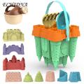 ECHIDNA Sand Castle Toy Wide Application Sand Castle Molds Sandbox Beach Shovel Kit. 