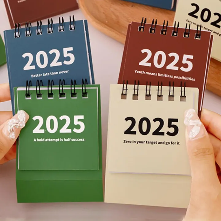 Paper Mini Calendar Modern 6.5*3.5*7.5cm Desktop Calendar Portable ...