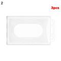 【ALLGOOD】1/3pcs Acrylic Plastic Multi-use Hard Plastic Badge Work  Holder Protector Cover Case  Holder Useful Design. 