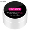 Myyeah 15ml Nail Extension Tips Pink White Quick Building Nail Art UV LED Builder Gel Nail Form Tip Polish DIY Manicure Tools. 