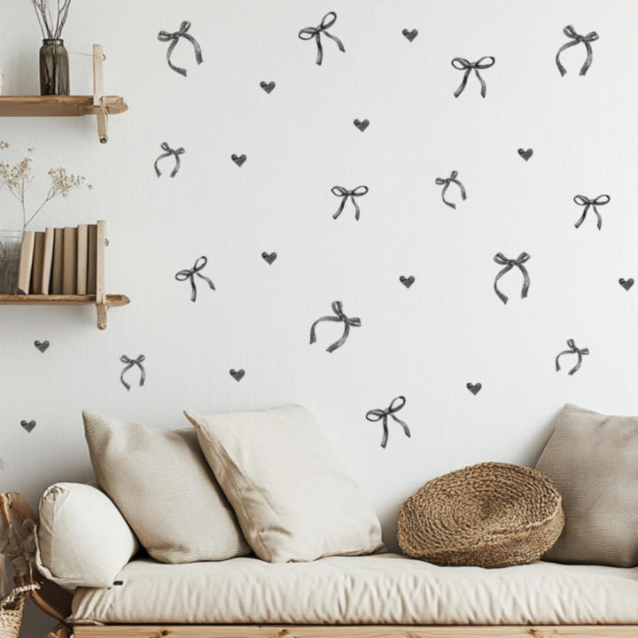 Cute%20Bow%20Fridge%20Stickers%20Boho%20Pink%20Wall%20Decorative%20Stickers%20Love%20Heart%20Bow%20Pvc%20for%20Dorm%20Room%20Bedroom%20Kids%20Girls%20Room%20-%20Image%209