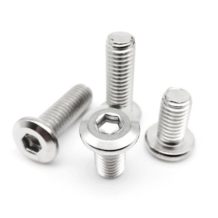 Inspection ToolsM3 M4 M5 M6 M8 304 Stainless Steel Large Flat Hex Hexagon Socket Allen Head Furniture Rivet Screw Connect Joint Bolt