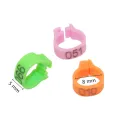 10Pcs Digital Bird Foot Ring Set - Inner Diameter 8mm Pigeon Leg Poultry Dove Parrot Clip Rings - Easy Bird Identification. 