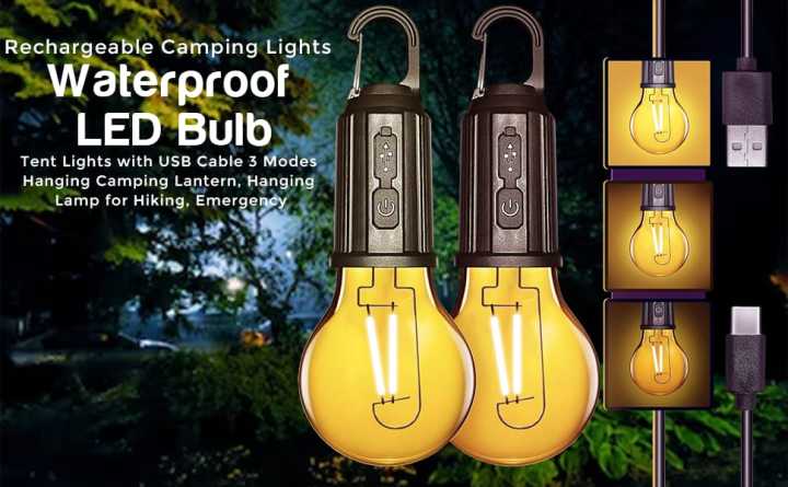 Rechargeable LED Light with Hook Design – Portable, Waterproof, USB ...