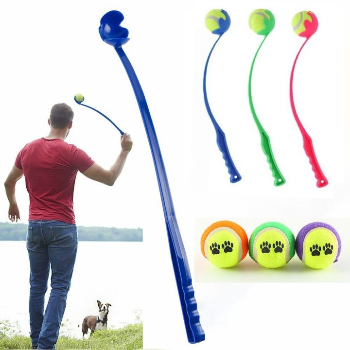 Outdoor Dog Training Toy Encourage Natural Skills Tennis Chucker Toy ...