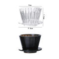 Wave Coffee Dripper Crystal Eye Pour Over Coffee Funnel Filter Cups Coffee Maker Flat Bottom Increase Uniformity. 