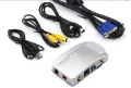 VGA to AV / S-Video / RCA Composite Video Converter - Silver. 