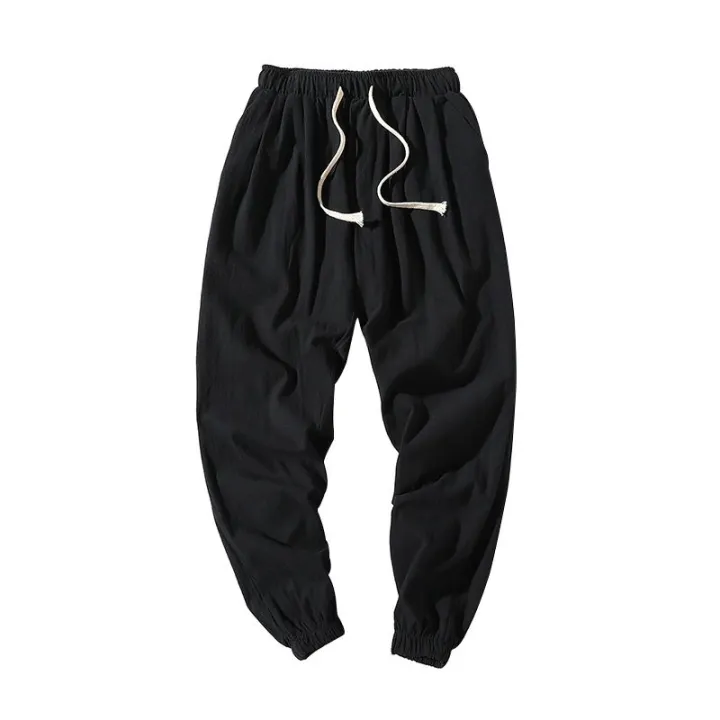 Cotton%20Linen%20Pants%20Men's%20Thin%20Summer%20Loose-Fit%20Tappered%20Trousers%20Korean%20Style%20Trendy%20Casual%20Summer%20Construction%20Site%20Linen%20Ankle%20Length%20Pants%20Men%20-%20Image%207